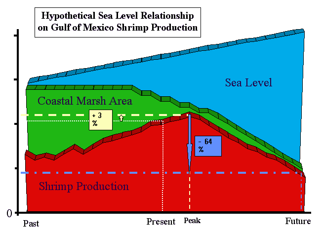 Sea Level Relationship On Shrimp Production